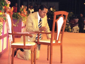 Pastor praying 2